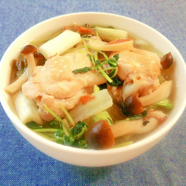 出汁不要 手羽元と野菜の梅しょうがおかずスープ レシピ 作り方 By 簡単ヘルシー料理研究家 ふしゆか 楽天レシピ